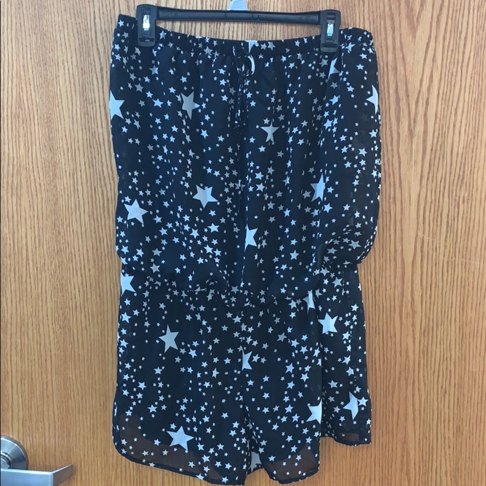 Tube top style romper